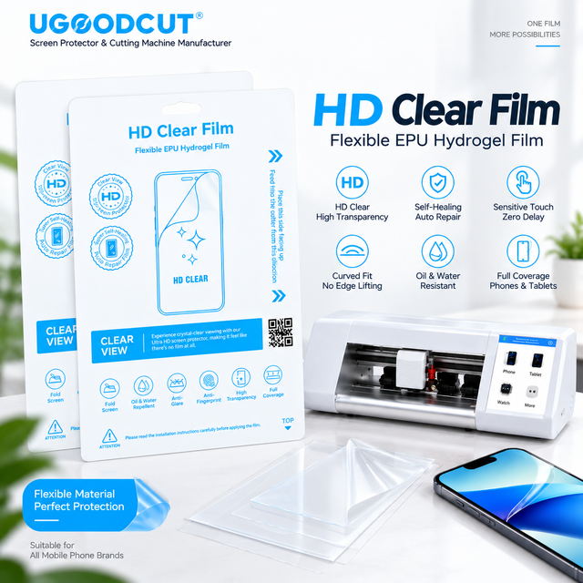 EPU Hydrogel Film for Mobile Phone Screen Protector HD Clear High Transparency Self Healing Anti Fingerprint Cutting Film