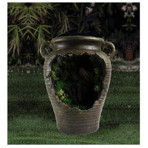 Grietas de resina, jarra, cascada, arcilla, <span class=keywords><strong>fuente</strong></span> de agua para decoración de jardín y Patio al aire libre - Product Image 2