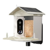 Mangeoire à oiseaux intelligente durable pour l'extérieur avec panneau solaire, caméra HD et reconnaissance des oiseaux pour l'observation et la surveillance des oiseaux dans le jardin