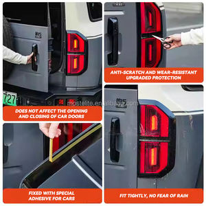 High Quality ABS Black Warrior Style Taillight <b>Cover</b> Decorative Tail <b>Light</b> Protector for BYD Leopard 5 Accessories - Product Image 6