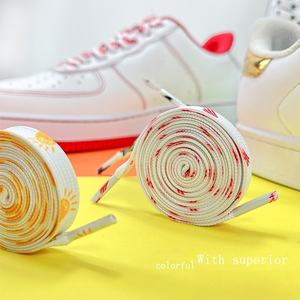 Lacets de sport décontractés en polyester coloré de 8 mm, logo personnalisé imprimé, design de lacets pour un style personnalisé - Product Image 3