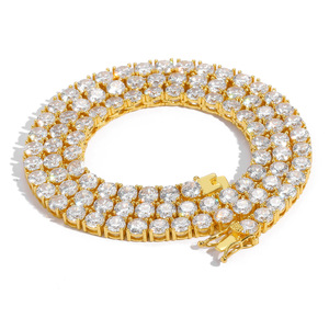 Cadena <span class=keywords><strong>de</strong></span> tenis <span class=keywords><strong>de</strong></span> <span class=keywords><strong>diamantes</strong></span> <span class=keywords><strong>de</strong></span> imitación <span class=keywords><strong>de</strong></span> una sola fila al por mayor, 3mm 4mm 5mm 6mm, collar y pulsera <span class=keywords><strong>de</strong></span> tenis <span class=keywords><strong>de</strong></span> circonita cúbica, joyería hip hop <span class=keywords><strong>para</strong></span> <span class=keywords><strong>hombres</strong></span> y mujeres - Product Image 2