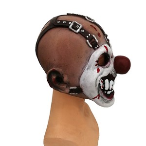 Masque de Clown Effrayant Masque de Zombie à la Flamme du Diable Masque de Monstre Masque de Clown Effrayant Masque d'Halloween Vente en Gros d'Usine Halloween - Product Image 4