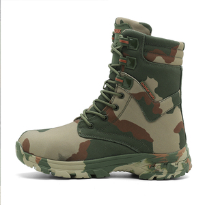 Bottes tactiques portables DF25 camouflage kaki, en plastique, imperméables, pour toutes les saisons - Product Image 5