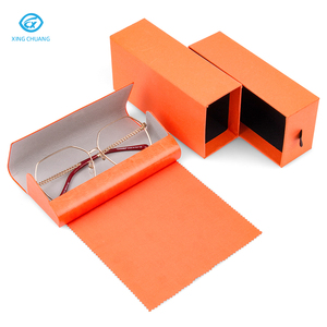 É<span class=keywords><strong>tui</strong></span> de luxe personnalisé avec logo, en PU, pour lunettes de soleil et de vue, avec chiffon de nettoyage et coffret d'emballage sur mesure - Product Image 6