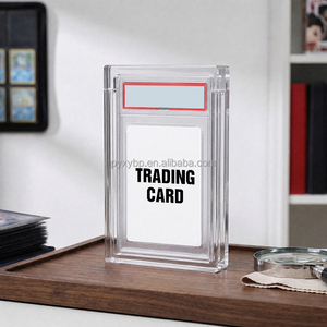 Boîte de présentation en acrylique transparente pour cartes Pokémon PSA CGC gradées 35PT, étui de rangement magnétique pour cartes de sport, protection UV - Product Image 4