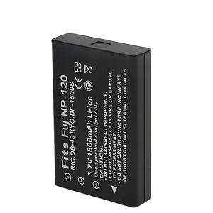 NP-120 NP 120 NP120 FNP-120 FNP120 Replacement 2200mAh Camera Battery for FUJIFILM Finepix F10 F11 ZOOM for BP-1500S D-LI7 DB-43