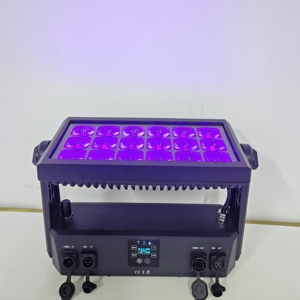 IP65กลางแจ้ง18x20W rgbwa UV 6 in <span class=keywords><strong>1</strong></span>ใช้แบตเตอรี่ DMX ไร้สายไฟ LED ติดผนังไฟเวทีสำหรับงานแต่งงานคลับบาร์ - Product Image 6