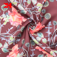 Nanjizing n-pyjama en soie de haute qualité 85gsm, tissu pur satin 100% personnalisé à fleurs