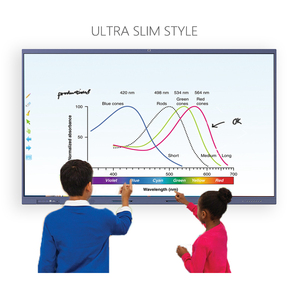 ไวท์บอร์ดอัจฉริยะแบบอินเทอร์แอคทีฟพร้อมหน้าจอสัมผัส LCD สำหรับโรงเรียน ระบบคู่ รองรับ OPs Slot ขนาด 55/65/75/86/98/110 นิ้ว - Product Image 3