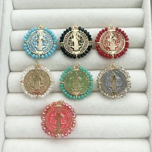 BD-B5163 Multi Christianisme pendentifs pour la fabrication de bijoux pendentifs en or <span class=keywords><strong>et</strong></span> breloques saint Vierge Marie pendentifs pour le bricolage - Product Image 5