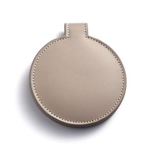 <b>Small</b> <b>Round</b> <b>Mirror</b> Customized Debossed Pocket PU Pouch Mini <b>Mirror</b> Makeup <b>Mirror</b> - Product Image 4