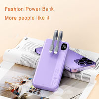 20000mAh Hochkapazitäts-Powerbank mit Eingebauten 2 Kabeln QC 3.0 22.5W PD 20W Schnellladung Powerbank 10000mAh