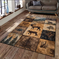 Tapis de sol modernes à poils ras, antidérapants, lavables en machine, épaisseur personnalisable, pour la chambre