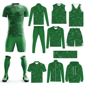 Conjunto de Ropa de Entrenamiento de Fútbol Personalizado, Uniforme de Fútbol con Sublimación Completa, Transpirable, 100% Poliéster, Jersey de Fútbol con Cuello en V, OEM ODM - Product Image 1