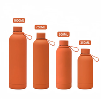 Bouteille d'Eau en Acier Inoxydable Personnalisable pour Voyage, Isotherme, 500 ML, Peinture Caoutchoutée, Créative, Sport, Vente en Gros