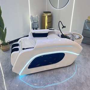 Modern Design Electric Recliner Massage Shampoo Chair Synthetic Leather High-Density Sponge for Hair Salon Shampoo Bed - Product Image 4