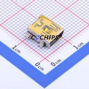 MINI 5PTP USB Connector SMD Connector ( Connector Type: Mini-B )( Protocol Standard: USB 2.0 )( Gender: Female ) - Product Image 1