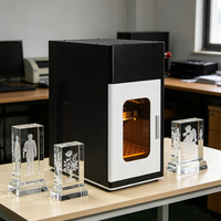 Nouvelle machine de gravure laser UV 3D sur cristal 5W, marqueur laser DXF pour cadeaux personnalisés, trophées, petites entreprises, verre, acrylique
