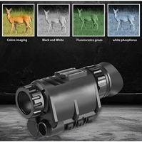 Monocular de Visión Nocturna Digital, Diseño de Tubo Único Combinable, Ergonómico, Manos Libres, Montaje en Casco, Iluminación Ultrabaja, CMOS