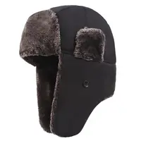 Guangzhou Russian Style Leather Trapper Hat for Men