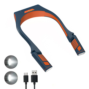 USB đèn pin sạc <span class=keywords><strong>LED</strong></span> tay miễn phí cổ ánh sáng cho leo núi ngoài trời, cắm trại, và bảo trì - Product Image 1