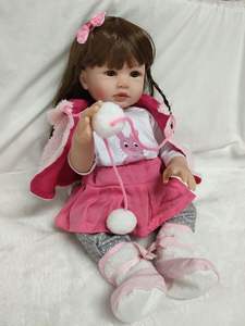 Juego Grande de Muñeca <span class=keywords><strong>Reborn</strong></span> Personalizada de Vinilo de Silicona con Piel Blanca y Biberón Realista - Product Image 6