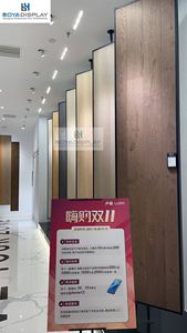 Tùy Chỉnh Chiều Cao 360 Độ Xoay Hai Mặt Hiển Thị Cố Định Nhân Tạo Đá Granite Gạch Tấm Ván Sàn Gỗ Mẫu Hiển Thị Giá - Product Image 5