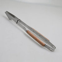 Ensemble d'outils de barbecue en acier inoxydable pour le camping et les activités de plein air, avec manche en bois de rose, kit d'accessoires pour barbecue