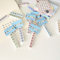 Tampon personnalisé avec logo, six boutons, tampon rond personnalisé, tampon en plastique et caoutchouc pour le bureau, tampon décoratif pour enfants