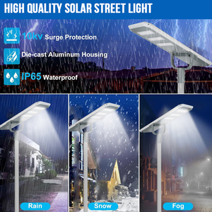 Precio barato Lámpara solar de alta calidad Fundición a presión Aluminio 40W 60W 80W 100W 120W Luz de calle solar led todo en uno integrada - Product Image 3