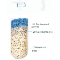 Litière pour chat ZMaker en gros, 7L, multi-parfums, à base de tofu, agglomérante rapide, soluble dans l'eau, jetable aux toilettes, contrôle des odeurs