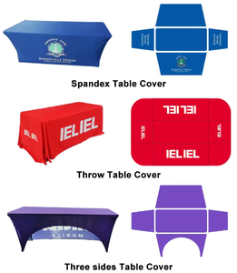 Custom Digital Printed <b>Portable</b> <b>Table</b> Cover for Exhibition Stretchy Spandex Fabric Fitted for 8ft Rectangular <b>Tables</b> for - Product Image 4