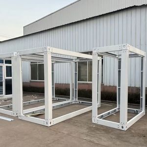 Prefabricated China Low-cost Steel Modern Fire Resistant Flat Packaging Mobile Modular Container <b>House</b> Frame - Product Image 1