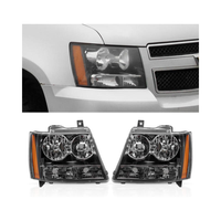 Kit de phares avant pour Chevrolet Tahoe OE AURON 2007-2014 - Nouveau blanc 6000K 6000 Lumens 12V 36W Phare LED de haute qualité