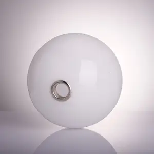D150mm Mold Blown Globe Shape Opal White G9 Glass Light Cover For Indoor Lighting