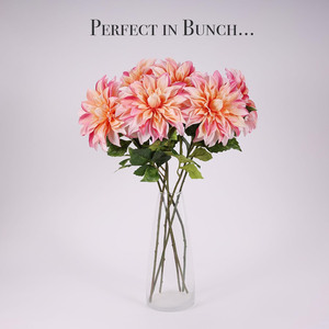 Fleur artificielle Dahlia simple en PU, toucher réel, haute qualité, très vendue, pour centre de table, décoration maison et mariage - Product Image 4