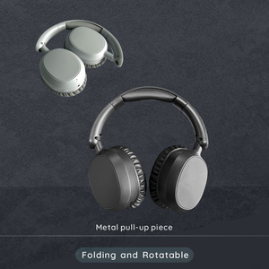 Auriculares D913 Híbridos con Cancelación <span class=keywords><strong>de</strong></span> Ruido ANC, Bluetooth V5.3, Micrófono HD para Llamadas, Plegables, Giratorios, con Cable e Inalámbricos, Sobre la Oreja - Product Image 6