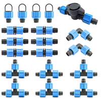 Tuyau d'arrosage souple en PE pour jardin, raccord rapide, tuyau d'irrigation goutte à goutte, connecteur rapide, raccord en T pour eau et engrais