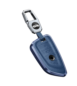 Étui de protection pour clé de voiture en alliage d'aluminium, coque, support, accessoires pour BMW X1 X3 X5 3 5 7 Nouvelle <span class=keywords><strong>série</strong></span> 4, porte-clés, sac - Product Image 3
