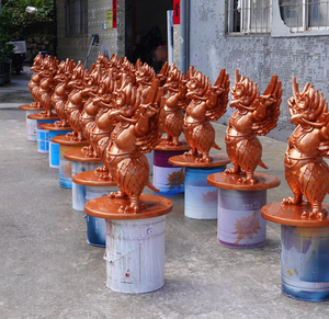 Thaise Stijl Indian Hindu Godheid Garuda Ornamenten Milieuvriendelijke Hars Ambachten Verf Creatieve Beeldje Decoraties Voor Religie - Product Image 2