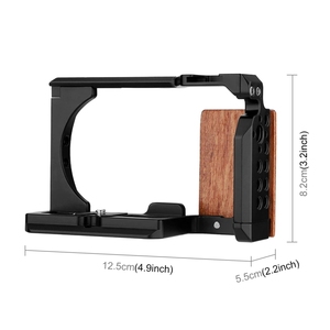 Estabilizador de Cámara con Mango de Madera y Metal PULUZ para <span class=keywords><strong>Sony</strong></span> <span class=keywords><strong>ZV</strong></span>-E10 - Product Image 4