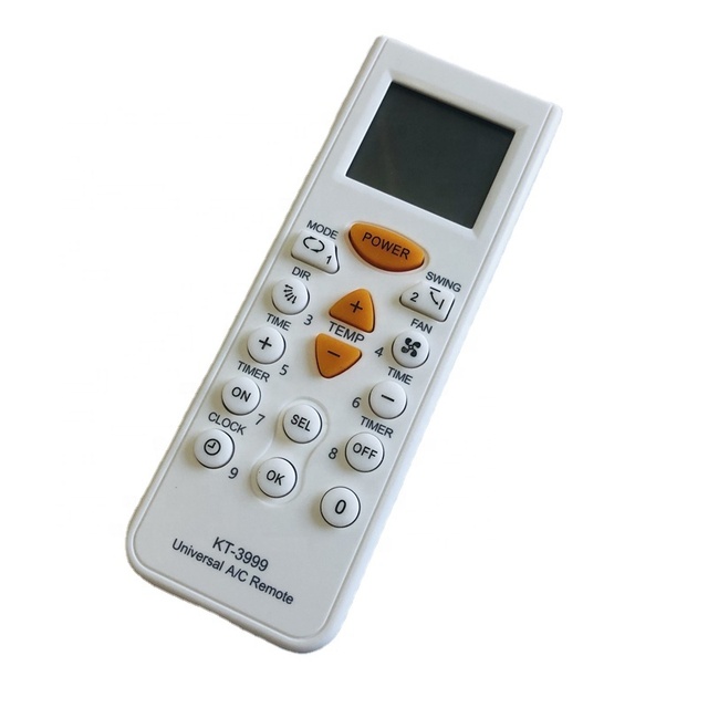 Good Quality Durable Plastic Electric Universal AC Remote Control for Home Air Conditioner 4000 in 1 KT-3999