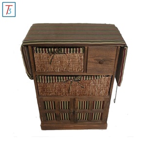 Tablero de madera Material <span class=keywords><strong>mesa</strong></span> de <span class=keywords><strong>planchar</strong></span> con cestas de mimbre - Product Image 2