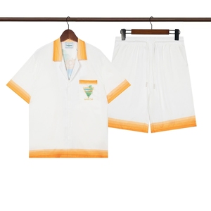 Completo Set Abbigliamento Moda Designer 2026: Camicia a Maniche Corte <span class=keywords><strong>e</strong></span> Pantaloncini da Uomo Stile Tribale <span class=keywords><strong>e</strong></span> Abiti da Donna per Resort da Spiaggia - Il Tuo Look di Tendenza - Product Image 5