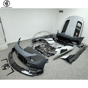 Kits carrosserie en matériau PP style Black Series + carbone sec avec capot et spoiler pour Benz AMG GT GTC GTS 2015-2018 - Product Image 2