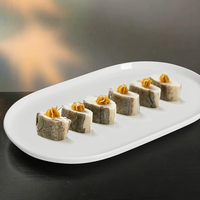 Assiette à poisson en porcelaine blanche de Chine, grande assiette en céramique pour restaurant, fabriquée en Chine