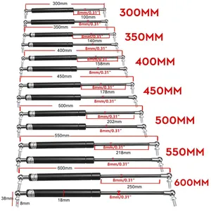 2pcs 300-600mm 300N Car <b>Struts</b> Front Bonnet Hood Rear Trunk <b>Tailgate</b> Boot Shock Lift <b>Strut</b> Support Bar Gas Spring Bus RV - Product Image 6