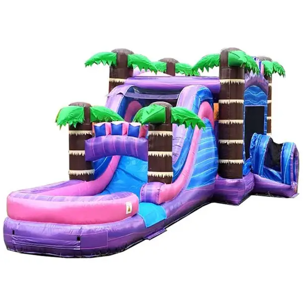 Moonwalk Comercial PVC Inflável Bouncer Combo Para Crianças Bouncy Jumping Castle Bounce House Combo Para Venda