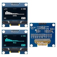 Módulo de Pantalla OLED Blanco y Azul, Chip de Control SH1106 128X64, Pantalla LCD de 1.3 Pulgadas, Comunicación IIC I2C D23